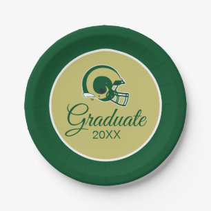 Colorado State University Helmet Mark Paper Plates