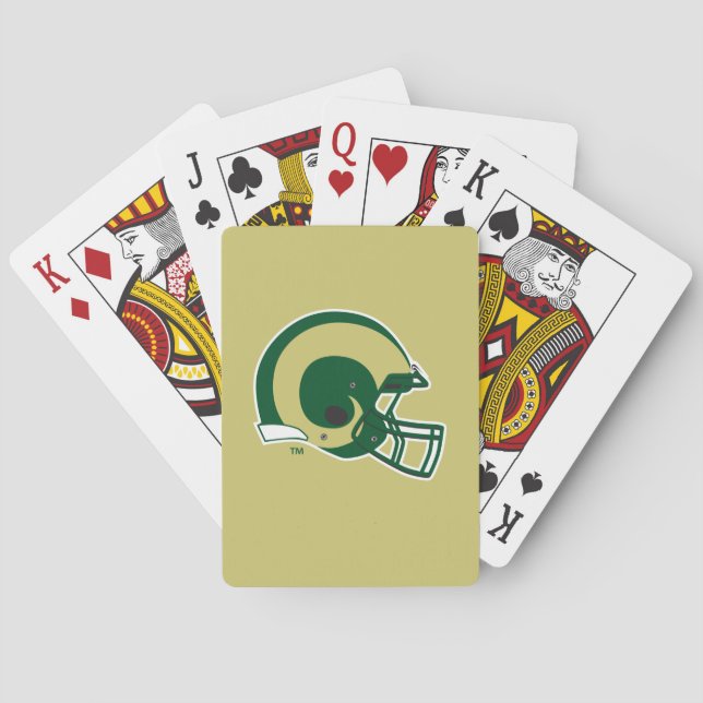 Colorado State University Helmet Mark Poker Cards (Back)