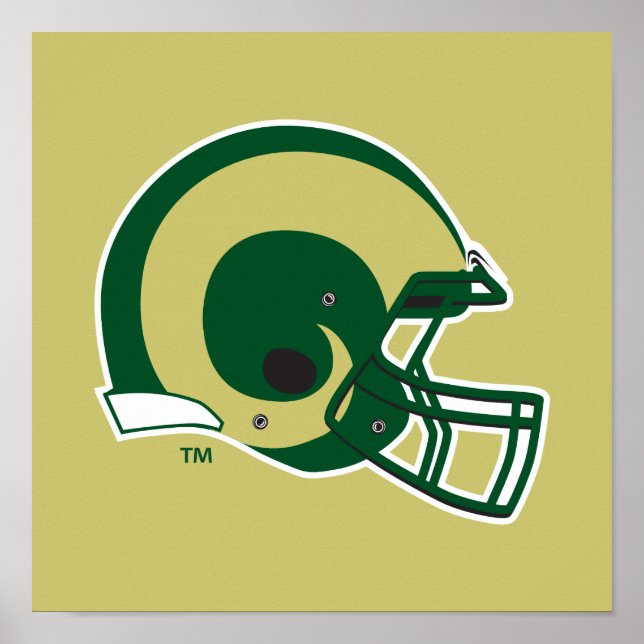 Colorado State University Helmet Mark Poster (Front)