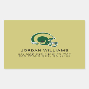 Colorado State University Helmet Mark Rectangular Sticker