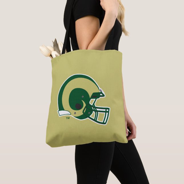 Colorado State University Helmet Mark Tote Bag (Close Up)