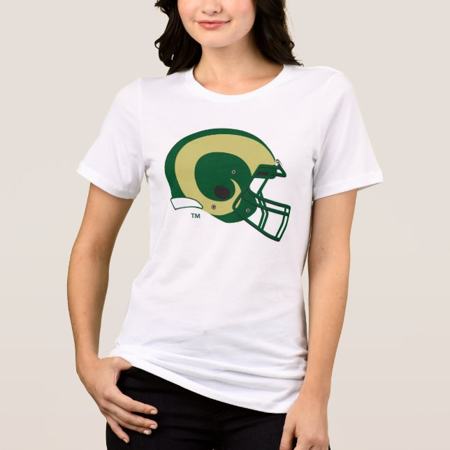 Colorado State University Helmet Mark Tri-Blend Shirt (Front)