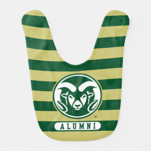 Colorado State University Logo Alumni Stripes Baby Bib