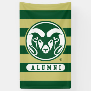 Colorado State University Logo Alumni Stripes Banner