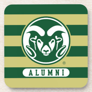 Colorado State University Logo Alumni Stripes Beverage Coaster