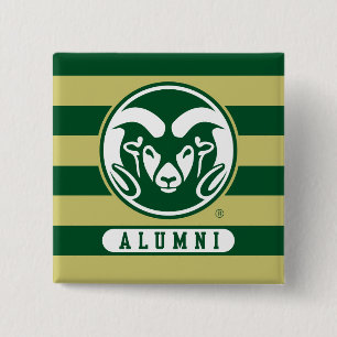Colorado State University Logo Alumni Stripes Button
