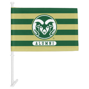 Colorado State University Logo Alumni Stripes Car Flag