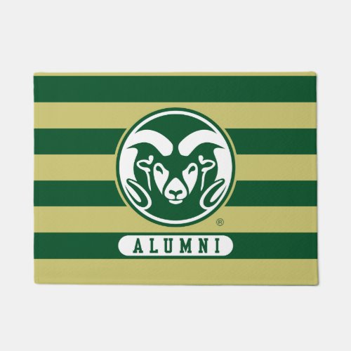 Colorado State University Logo Alumni Stripes Doormat