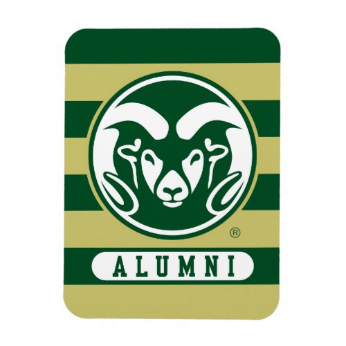 Colorado State University Logo Alumni Stripes Magnet