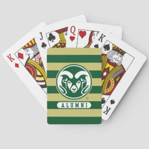 Colorado State University Logo Alumni Stripes Poker Cards