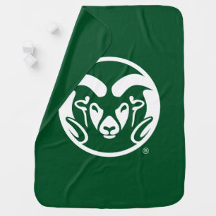 Colorado State University Logo Baby Blanket