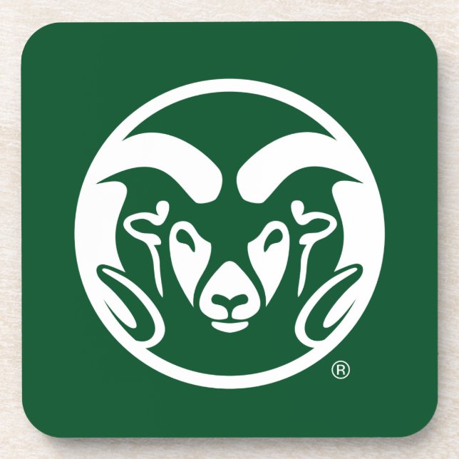 Colorado State University Logo Beverage Coaster (Front)