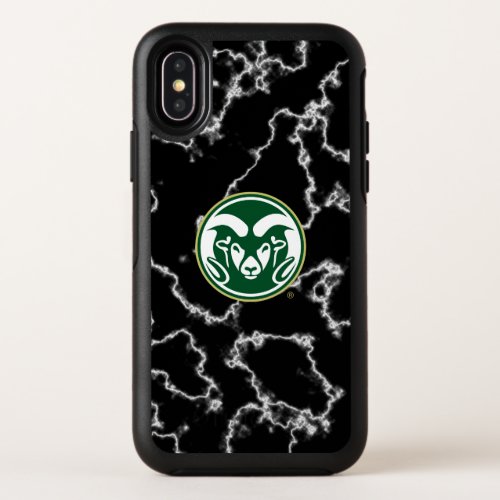 Colorado State University Logo Black Marble OtterBox Symmetry iPhone X Case