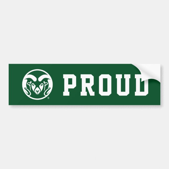Colorado State University Logo Bumper Sticker (Front)