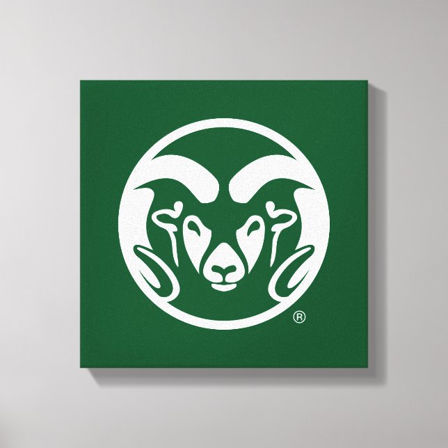 Colorado State University Logo Canvas Print (Front)
