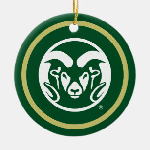 Colorado State University Logo Ceramic Ornament