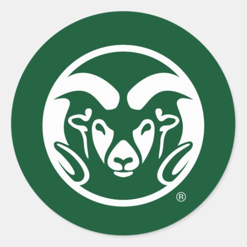 Colorado State University Logo Classic Round Sticker