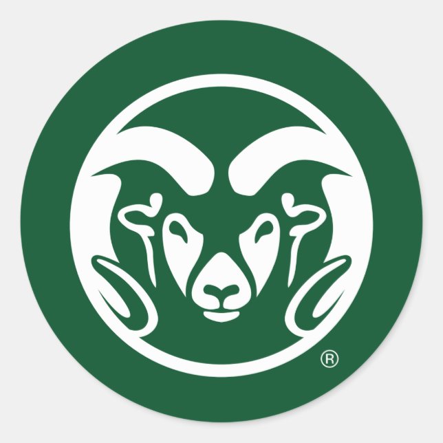 Colorado State University Logo Classic Round Sticker (Front)