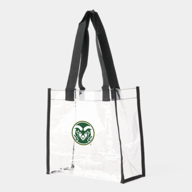 Colorado State University Logo Clear Tote Bag (Left)