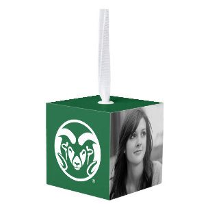 Colorado State University Logo Cube Ornament