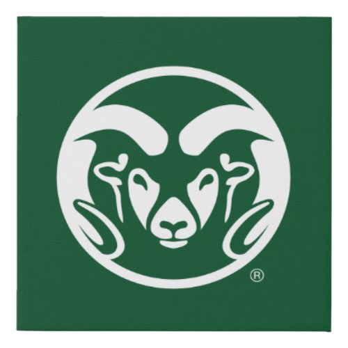 Colorado State University Logo Faux Canvas Print