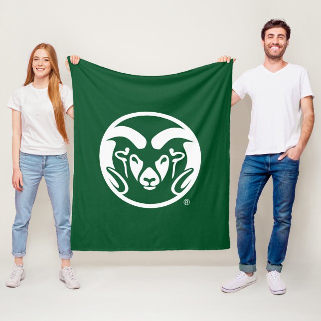 Colorado State University Logo Fleece Blanket (In Situ)