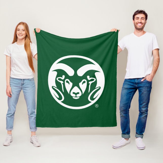 Colorado State University Logo Fleece Blanket (In Situ)