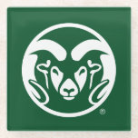 Colorado State University Logo Glass Coaster at Zazzle