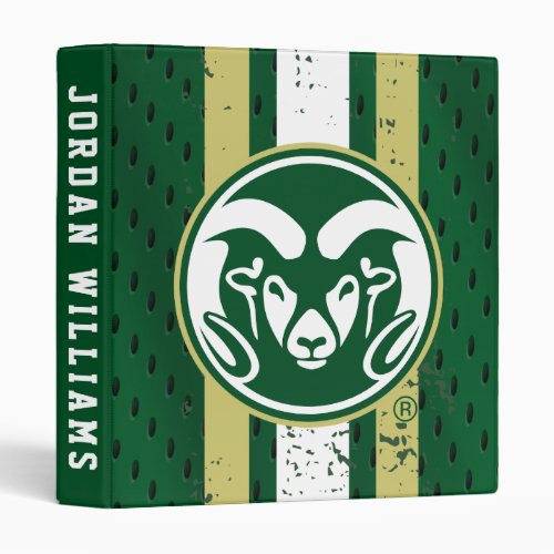 Colorado State University Logo Jersey 3 Ring Binder