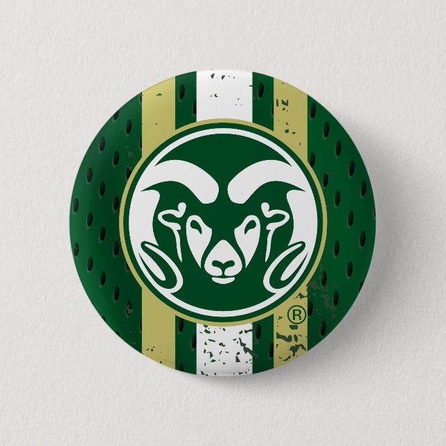 Colorado State University Logo Jersey Button (Front)