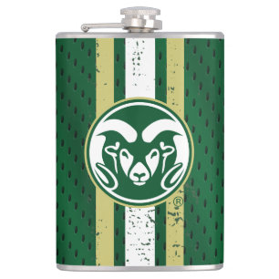 Colorado State University Logo Jersey Flask