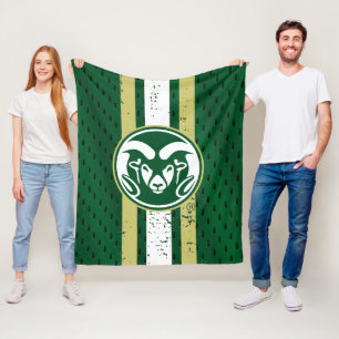 Colorado State University Logo Jersey Fleece Blanket