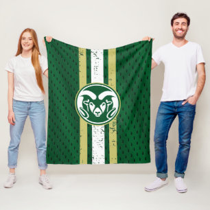 Colorado State University Logo Jersey Fleece Blanket