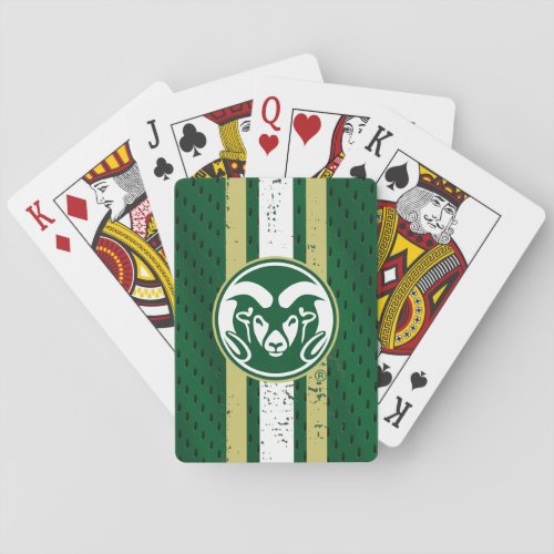Colorado State University Logo Jersey Playing Cards