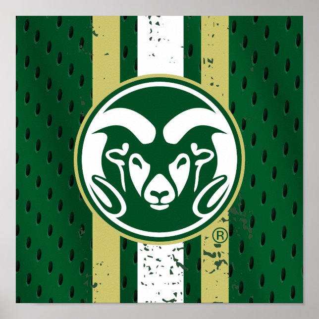 Colorado State University Logo Jersey Poster (Front)