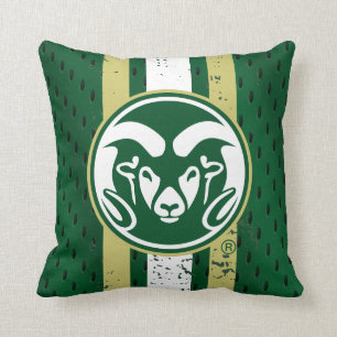 Colorado State University Logo Jersey Throw Pillow