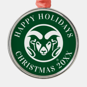Colorado State University Logo Metal Ornament