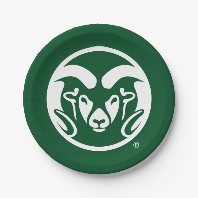 Colorado State University Logo Paper Plates (Front)