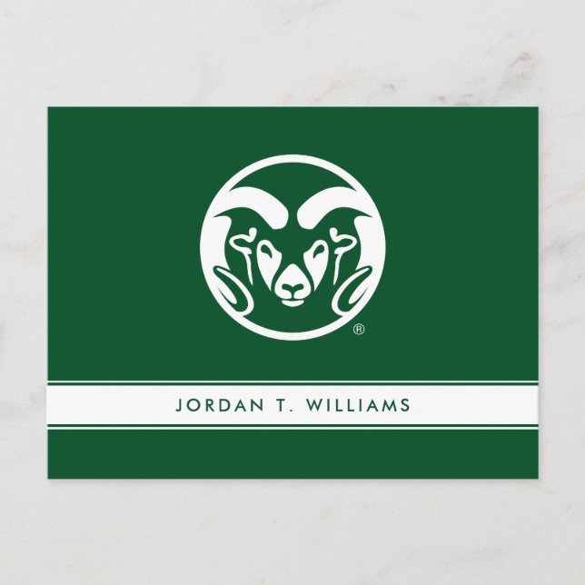 Colorado State University Logo Postcard (Front)