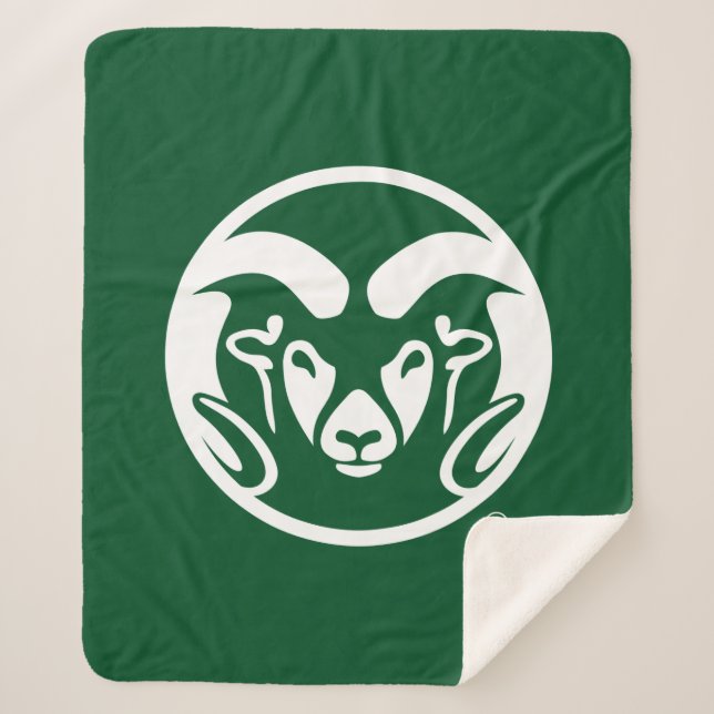 Colorado State University Logo Sherpa Blanket (Front)