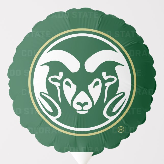 Colorado State University Logo Watermark Balloon (Front)