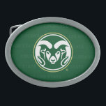 Colorado State University Logo Watermark Belt Buckle<br><div class="desc">Check out these new Colorado State University designs! Show off your CSU Ram pride with these new Colorado State products. These make perfect gifts for the Ram student,  alumni,  family,  friend or fan in your life.</div>