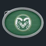 Colorado State University Logo Watermark Belt Buckle<br><div class="desc">Check out these new Colorado State University designs! Show off your CSU Ram pride with these new Colorado State products. These make perfect gifts for the Ram student,  alumni,  family,  friend or fan in your life.</div>