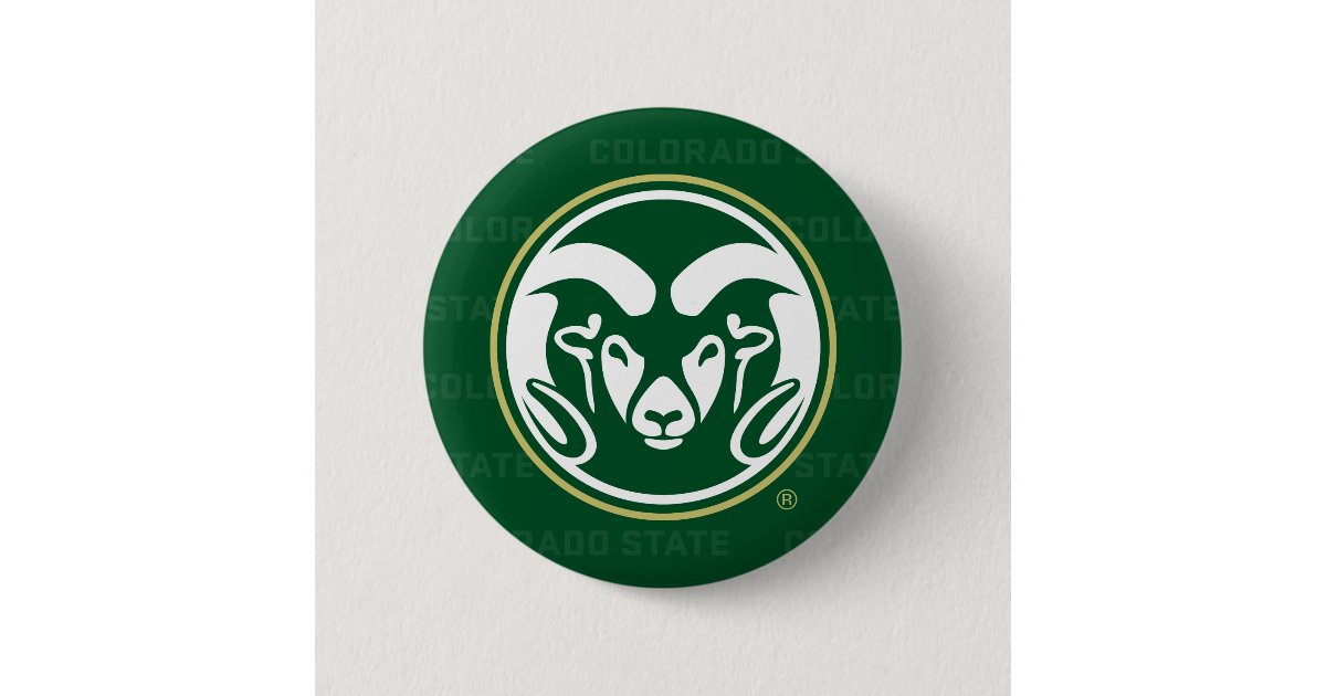 Colorado State University Logo Watermark Button | Zazzle