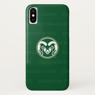 Colorado State University Logo Watermark iPhone X Case