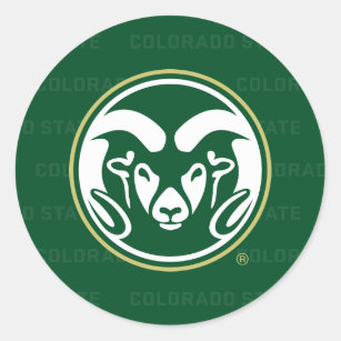Colorado State University Logo Watermark Classic Round Sticker