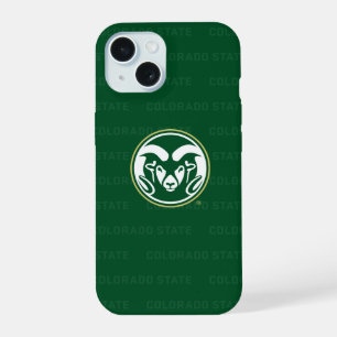 Colorado State University Logo Watermark iPhone 15 Case