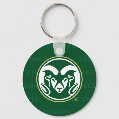 Colorado State University Logo Watermark Keychain