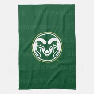 Colorado State University Logo Watermark Kitchen Towel