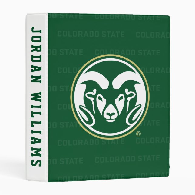 Colorado State University Logo Watermark Mini Binder (Front/Spine)